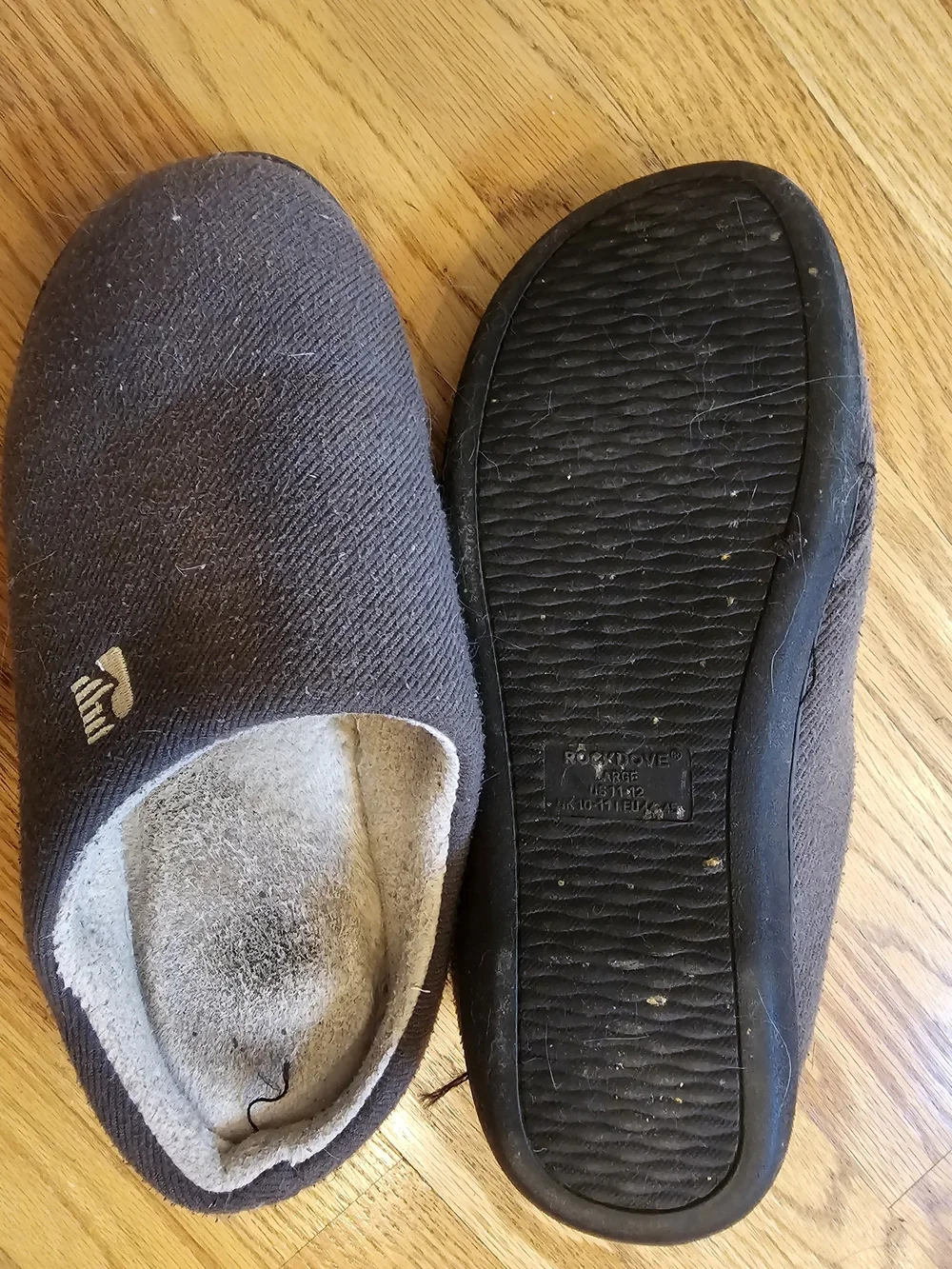 Men's Brown Slip-On Fleece-Lined Loafers